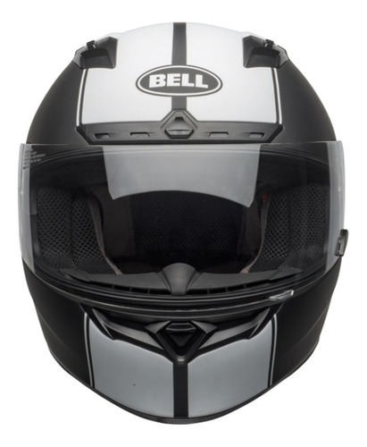 Capacete Bell Qualifier Dlx Mips Rally Matte Black White Tamanho Do Capacete 56 Cor Rally Matte Black White