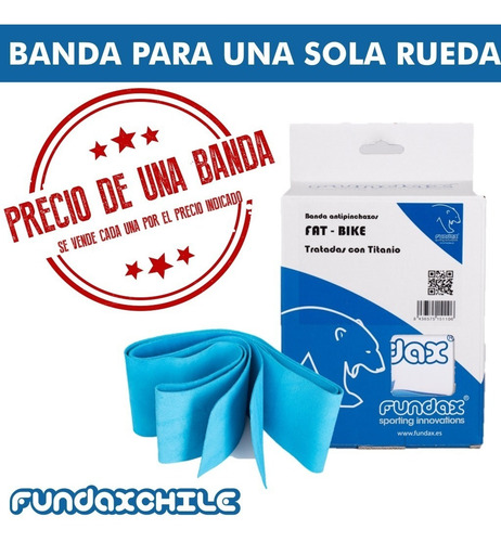 Una Banda Antipinchazo Fundax Bici Fat-bike (2,6-4 )