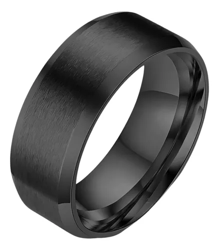 Argolla negra hombre hotsell