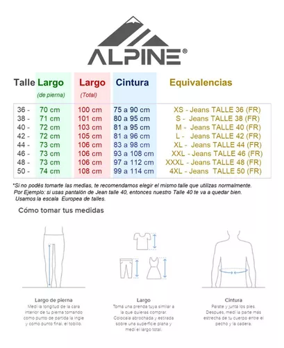 Pantalon Térmico Alpine Hombre Ski Impermeable Nieve Esqui