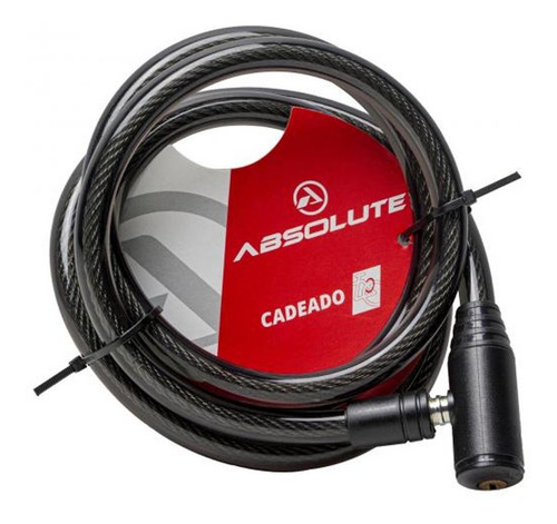 Cadeado Anti Furto Abolute Espiral 1.5mx12mm Com Chave
