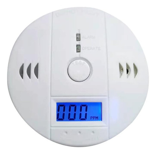 2pcs detector gas Lp natural humo Inalámbrico color blanco Sumlin