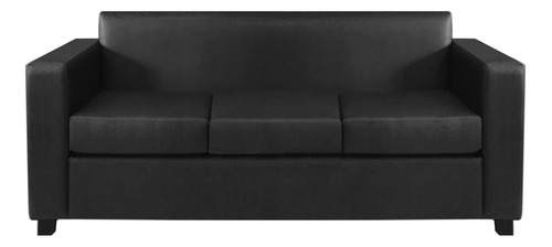 Sillon Sofa 3 Cuerpos Cubo Clasico En Tela Ecocuero Le Futon
