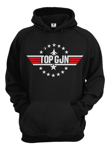 Sudadera Top Gun, Con Capucha Y Cangurera Unisex 