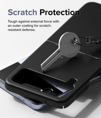 Funda Para Samsung Galaxy Z Flip 4 Ringke Slim Delgada Color Black ( Negro)