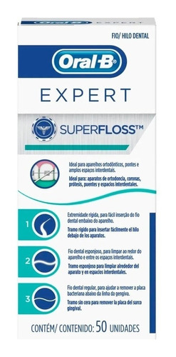 Hilo Dental Oral-b Expert Super Floss 50 Unidades