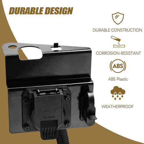 Conjunto De Cableado De Enganche De Remolque De 4 Y 7 Pines