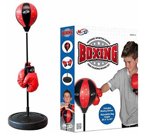 Nsg Unisex Boxing Set, Black/red