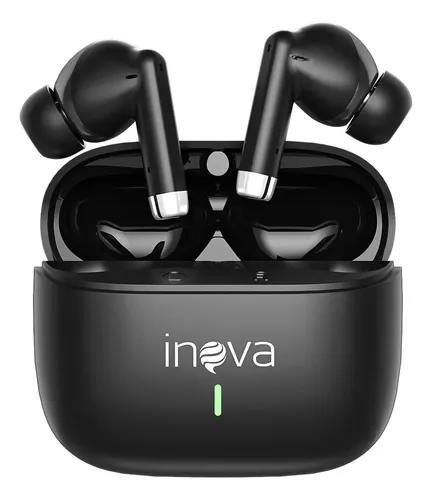 Fone De Ouvido Sem Fio Bluetooth 5.3 Tws Intra-auricular 50h Fone De Ouvido Bluetooth Sem Fio Tws Bateria De Longa Duração Cor Preto, Inova