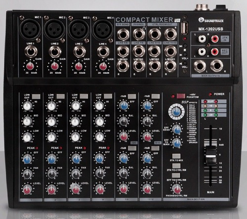 Consola Soundtrack MX-1202USB de mezcla