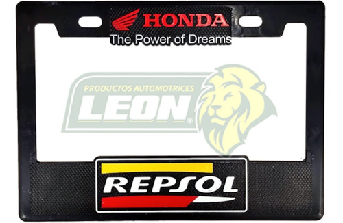 Imagen 1 de 2 de Portaplacas Chica Para Moto 22x15.5cm // Grabado Honda