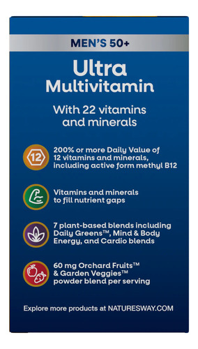 Natures Way Alive Multivitamin 50+ 60tabs
