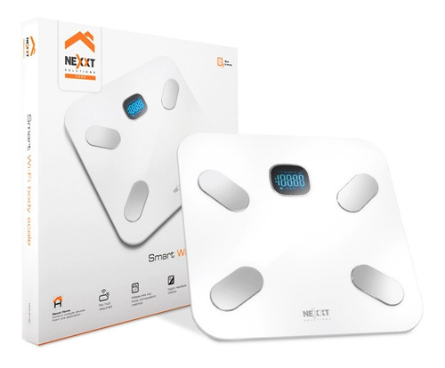  Balanza Inteligente De  Vidrio Templado Wifi Nexxt,nha-s130