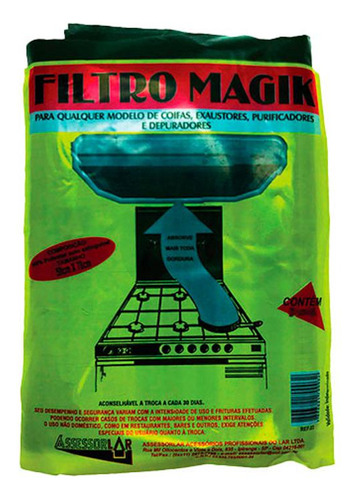 Filtro P/exaustor Preto O C/1pc - R.16