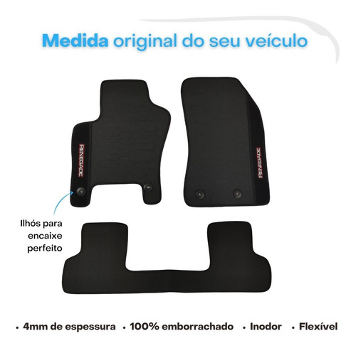 Imagem 3 de 7 de Tapete De Carro Tipo Original Jeep Renegade 2015 A 2022