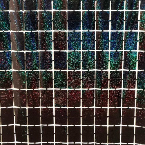 Imagen 2 de 4 de Cortina Metalizada Panel De Espejos 2 X 1 Mts Decoración