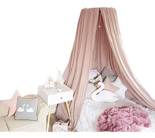 Princess Bed Canopy Mosquitera Para Niños Baby Crib, Round D