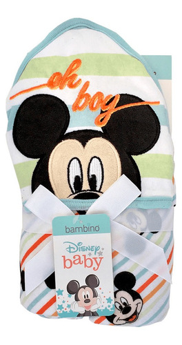 Toalla Capucha De Baño Para Bebé Guagua Disney Bambino