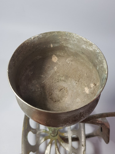 Imagen 7 de 10 de Antigua Jabonera Y Portavaso Bronce Niq Circa 1920 Mag 56397