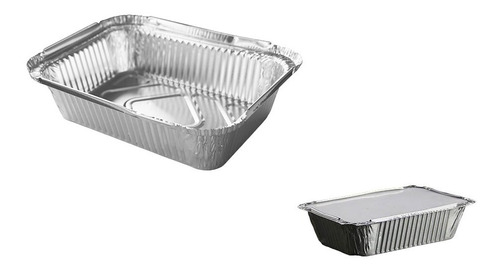 Bandeja / Envase De Aluminio C-20 C/tapa (20 Unidades)