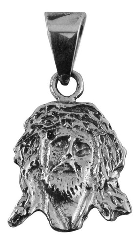 Dije De Plata Rostro De Cristo Mediano.