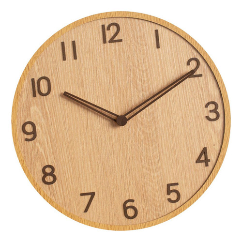 Reloj De Pared Nórdico De Madera Silent Art