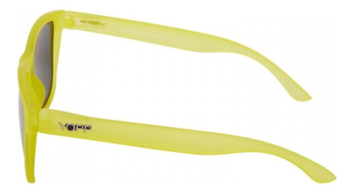 Óculos De Sol Yopp Polarizado Uv400 Queijo Suíço Armação Amarelo Lente Prateado