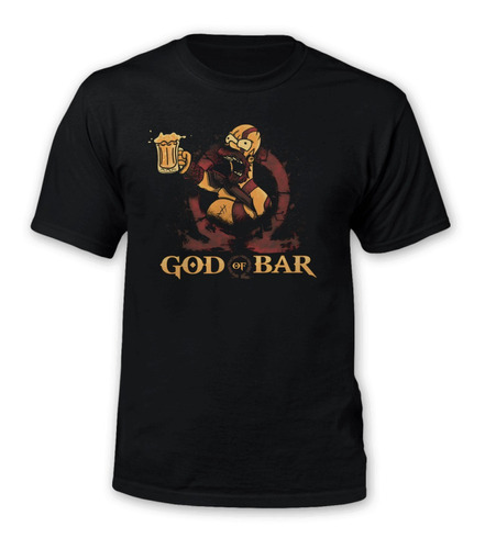Polera Gustore De God Of Bar War Homero