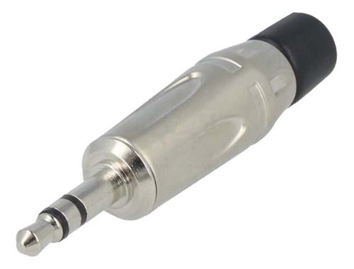 Ficha Miniplug Stereo Cable Gris Amphenol Ks3p