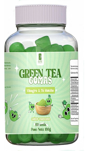 Green Tea Gomas Quemador De Grasa - Unidad a $1346