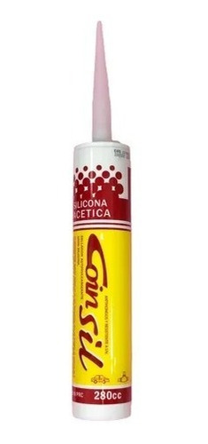 Sellador Silicona Acetica Cartucho 280ml Transp. Bca. Negra