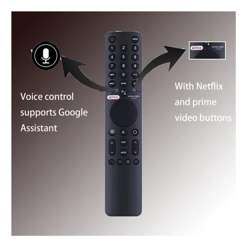 Control Remoto Para Xiaomi Tv P1, P1e, Q1, Q1e Con Bluetooth