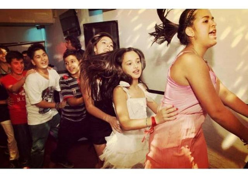 Minidisco Fiesta Teen Fluo Neon Nieve Dj Karaoke Egresados