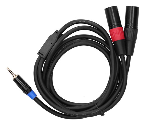 Cw Convertidor De Cable Estéreo De 3,5 Mm A Conector Dual