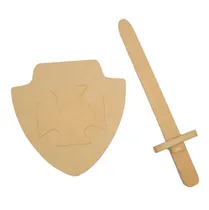 Comprar Espada Y Escudo De Juguete Madera Fibrofacil Jugar Mdf
