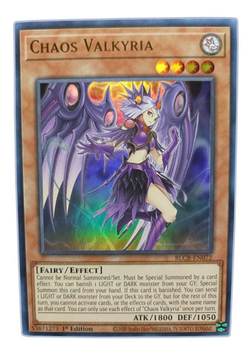 Yugi-oh! Chaos Valkyria Blcr-en072 Ultra