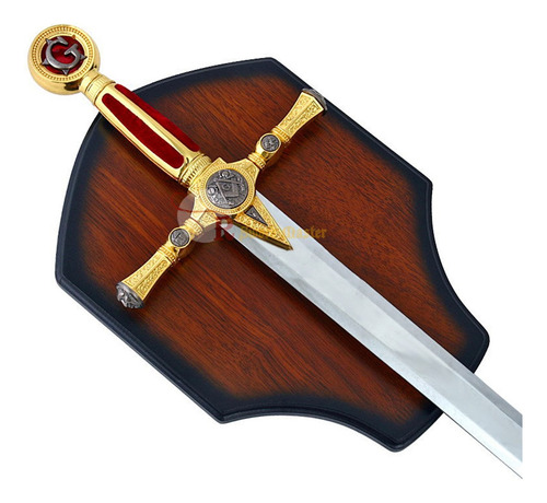 Espada Masonica De Maestro Varios Colores Con Base De Madera