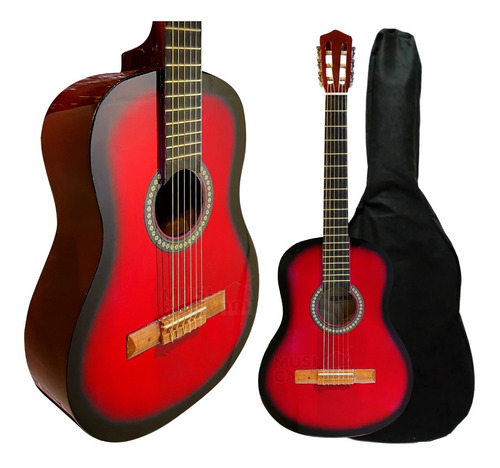 Guitarra Criolla Clasica Con Funda Puas Ideal Para Aprender