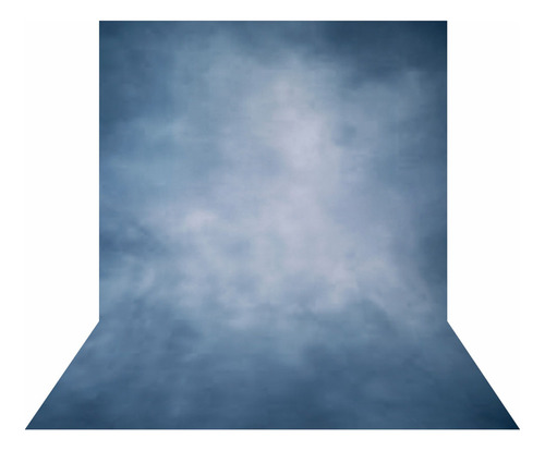 Fundo Fotográfico Cenário Liso Azul Tecido 2,2m X 1,5m Ff217 Desenho Impresso Vertical