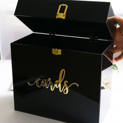 Caja De Acrílico Para Tarjetas De Boda, Tarjetero Para
