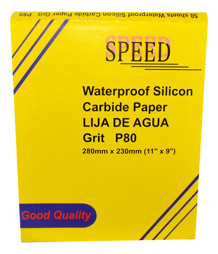 Pliego Lija Agua Grano 80 Speed