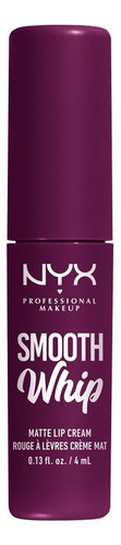 Labial Matte Cremoso Nyx Pm Smooth Whip Acabado Mate Color BERRY BED SHEETS