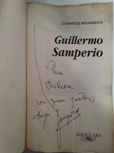 Cuentos Reunidos: Guillermo Samperio Autografeado