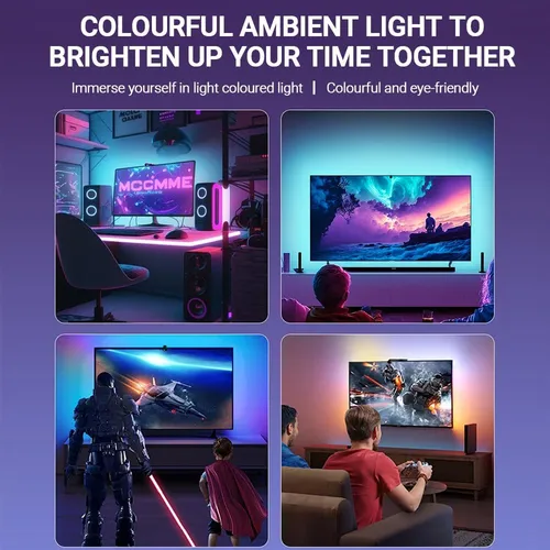 Cámara Rgbic Con Luz Led De Inmersión Para Tv Tira
