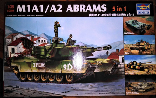 Tanque Para Armar - 5 En 1- M1a1/a2 Abrams. Modelismo