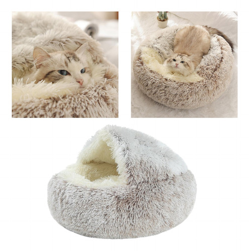Pequeños Perros Medianos Gatos Mullido Suave Café 40cm
