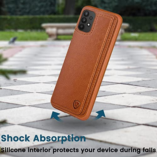 Funda Cartera Para Samsung Galaxy A32 5g Cafe Tenue Pu Piel