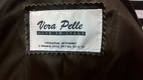 Campera De Cuero Italiana