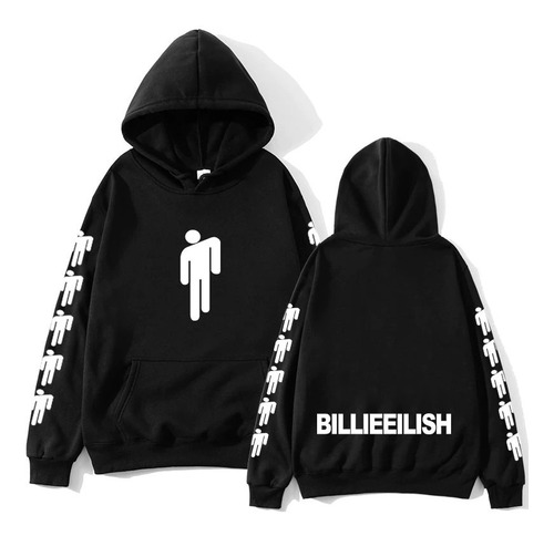 Blusa Moletom Billie Eilish Cantora Capuz Bolso