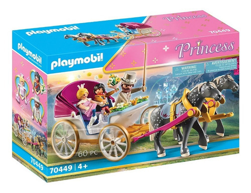Figuras Para Armar Playmobil Princess Carruaje Romántico Cantidad De Piezas 60